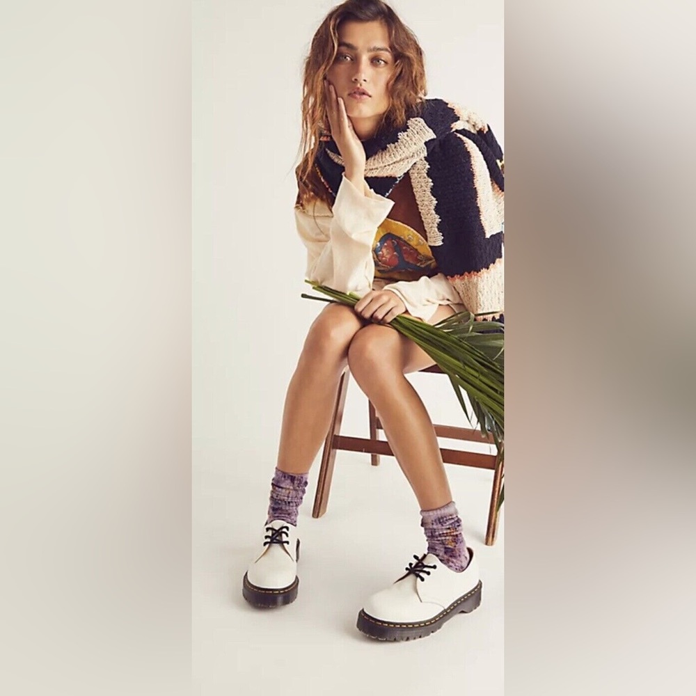 Dr Martens 1461 Bex Smooth Patent Leather Loafers Women Size 6/37